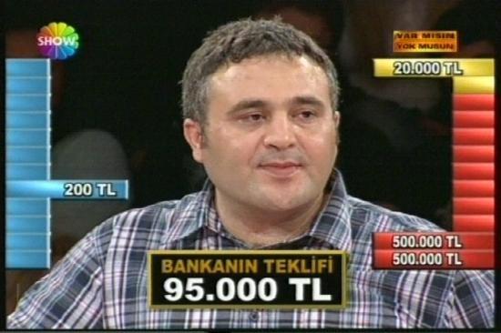 Sonunda beklenen oldu... Show TVde Acun Ilıcalının sunduğu Var mısın yok musun yarışmasında bir yarışmacı 128 milyarı reddedek kutuya gitti ve 500 milyarı kazandı.