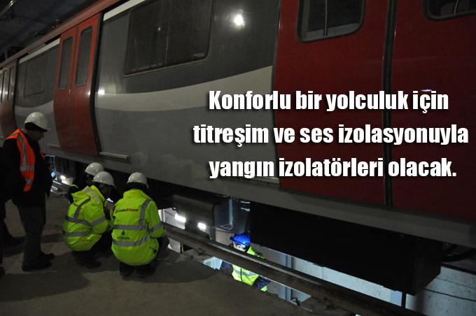 Konforlu bir yolculuk için titreşim ve ses izolasyonuyla yangın izolatörleri olacak.