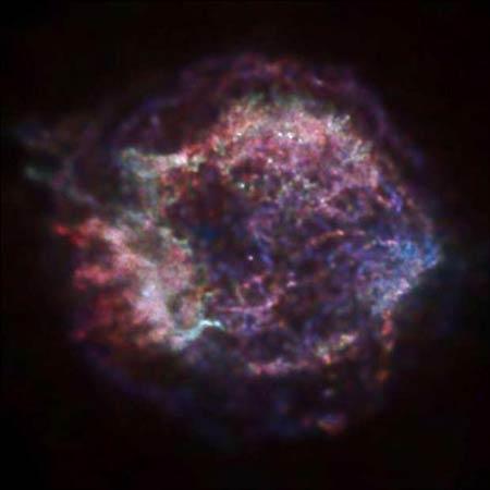"Cassiopeia A"da bir yıldız patlaması