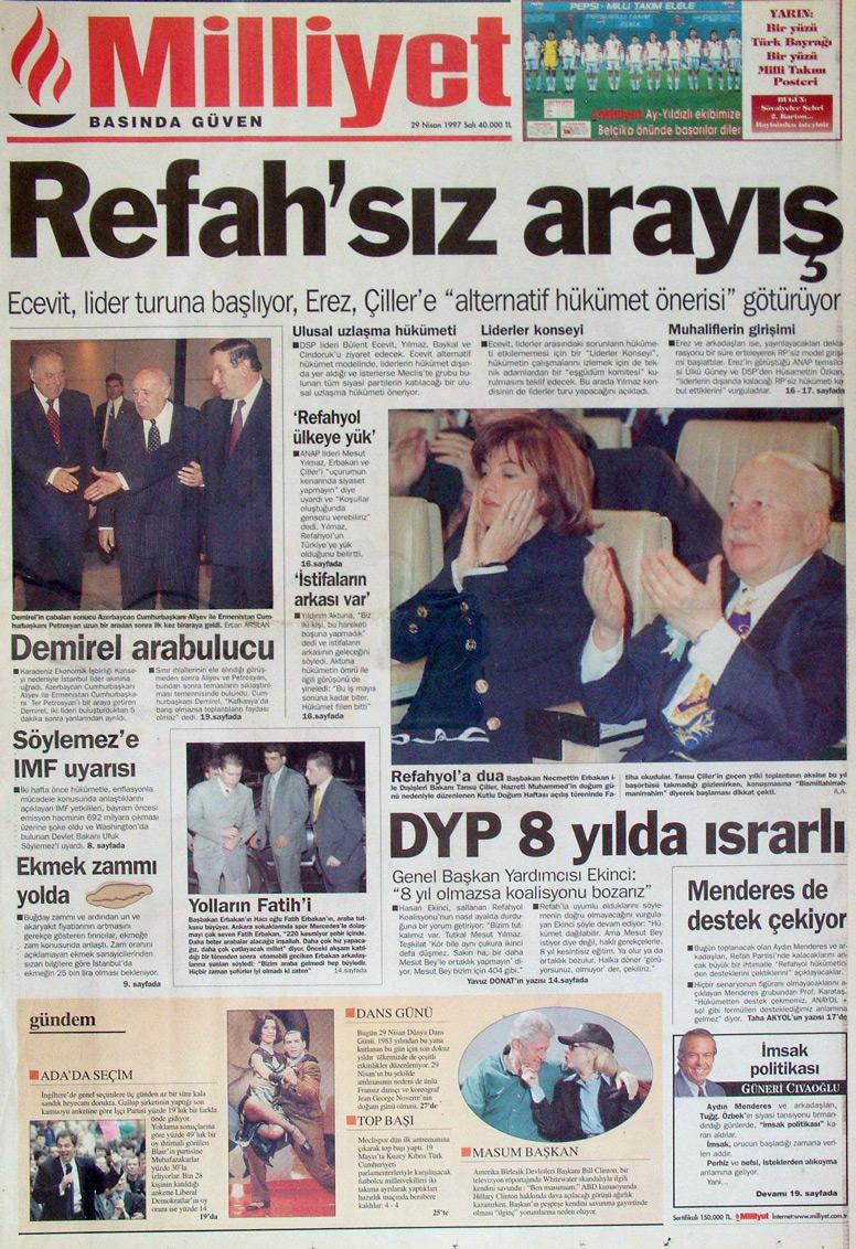29 Nisan 1997 Milliyet