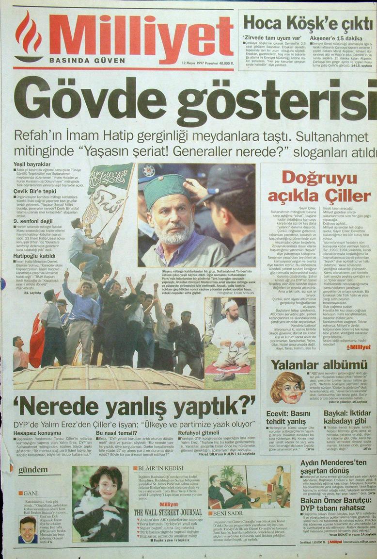 12 Mayıs 1997 Milliyet