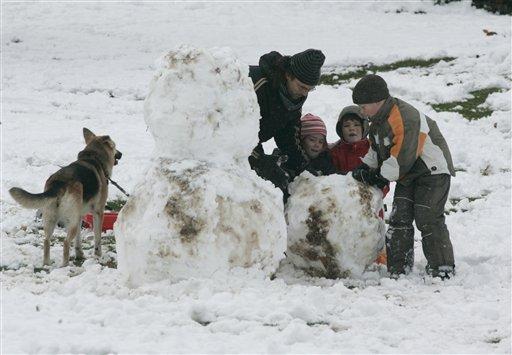 AP'nin objektifinden Avrupa'dan kar manzaraları