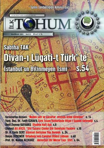 <b>İLK TOHUM</b><br><br>

İlktohum Dergisi’nin haziran ayı sayısı farklı konu ve isimlerle okuyucuna merhaba dedi. Aylık fikir, tarih, edebiyat dergisi olan İlktohum, kötünün güçlü olamayacağını, yalnız iyinin tembelliğinin kötüye meydan verdiğini bu sayıda da hatırlatıyor ve kapağında bu sloganla iyiyi gayrete davet ediyor. Kapağına altın sarısı ve kırmızı renkler hâkim olan dergi, Sabiha Tak’a ait “Hâzâ Kitab-ı Divan ü Lügati’t-Türk” başlıklı yazıyı da kapak konusu olarak seçmiş. Yazı, Kaşgarlı Mahmut’un eserini, pek çok cephesiyle ele aldığı gibi, eserde yer alan ilk Türk Haritasını da izah ediyor ve İstanbul’un bilinmeyen bir ismini de tekrar gün yüzüne çıkarıyor.  Dergide bu ay soruşturma dosyasında “Şairler niçin oluşum içine girmiyor?” sorusuna yanıt aranıyor dört isimle yapılan mülakatlar üzerinden. Ali Ayçil, Mahmut Avcı, Şaban Abak ve Zafer Acar soruya birbirinden farklı cevaplar vermişler.<br><br>

Yine bu sayının röportajı Ali Ayçil ile yapılmış. “Şiir yazarız; çünkü şiir kendisini yazdırır.” diyen Ayçil, şiirlerinden kitaplarına pek çok soruya samimi cevaplar vermiş.  Derginin kapağına taşınan yazılardan biri de Lübnan’a dair. “Ortadoğu’nun Camdan Ülkesi Lübnan” başlıklı yazı, genç bir kalemin, Doğaç Özdemir’in imzasını taşıyor ve bir yazı dizisinin ilk bölümünü teşkil ediyor. Yazıda geçmişten bugüne Lübnan’ın geçirdiği yönetim değişiklikleri ile beraber, Lübnan’ı oluşturan çok farklı yapı ve inançtaki halklar da tanıtılıyor ve bu halkların inançları anlatılıyor.<br><br>

İlktohum bu ay bir değişiklik yapmış ve geçtiğimiz sayılardaki gibi şiirleri tüm dergiye serpiştirmek yerine, cesurca ilk sayfalarda ardı ardına vermiş. İslam edebiyatının klasik dönemlerinin esas duruşu, temel unsuru olan şiirin bu hüviyetini yeni şiirle ve şairlerle de ilan etmek denemesi sayılabilecek bu tercihte yer alan şiirler ve şairleri şöyle sıralamak mümkün: Merve Ulu, Akmam mı Dedi Tuna Nehri; Vural Kaya, Bir Cana İki Kişi Cani; Ümit Zeynep Kayabaş,  Siyahın Hali; Mahmut Avcı, Gülennar; Ünsal Ünlü, Korkak Ceset; Mustafa Uçurum, Unutmak İyidir. Mostar, Tarihî İstanbul Projelerini Gündeme Taşıyor Mostar, yapımının gündeme geldiği dönemde şimdinin “çılgın proje”si ile eşdeğer görülebilecek İstanbul merkezli büyük projeleri gündeme getiriyor.