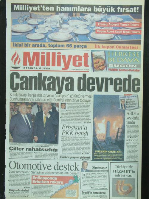 3 Eylül 1996 - Milliyet