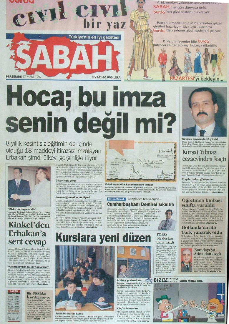 27 Mart 1997 Sabah