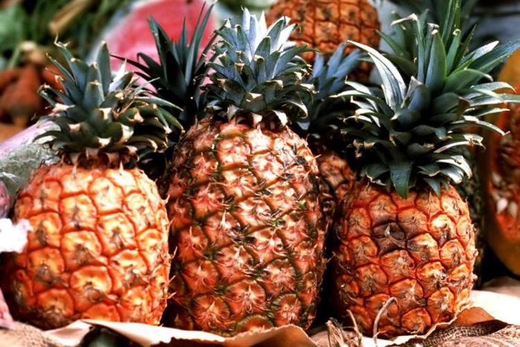 1 dilim taze ananas