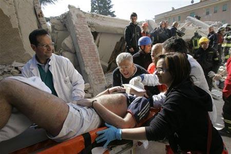 İtalya'dan Deprem Görüntüleri