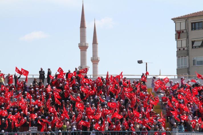 Çankırı'da 23 Nisan Ulusal Egemenlik ve Çocuk Bayramı çeşitli etkinliklerle kutlandı.