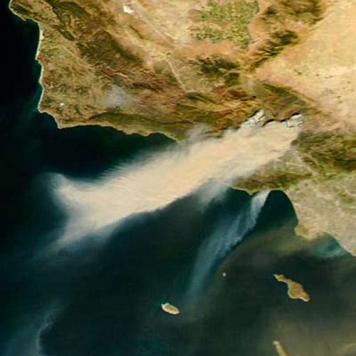 California'nın güneyindeki orman yangını