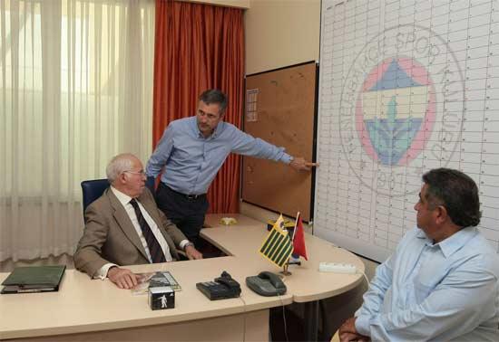 Samandıra'da bugün Luis Aragones heyecanı vardı. İspanyol teknik adam ilk kez Samandıra'da tesisleri gezdi futbolcuar ve personelle tanıştı.