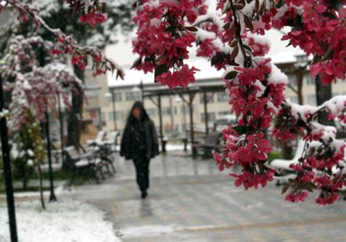 Sivasta sabah erken saatlerde etkili olmaya başlayan kar yağışı, kentte yaşayanlara mayıs ortasında kış sürprizi yaşattı. Yıllardır mayıs ayında kar görmediklerini dile getirenler, şaşkınlıklarını gizleyemedi.