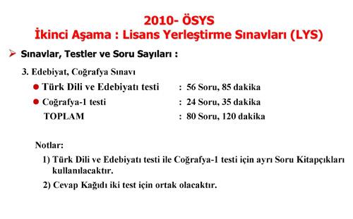 YÖK, Üniversiteye Girişte 2010 Sisteminin ayrıntılarını belirledi. YÖKün belirlediği ÖSYMnin açıkladığı Üniversiteye Girişte yeni sistemin tüm detayları