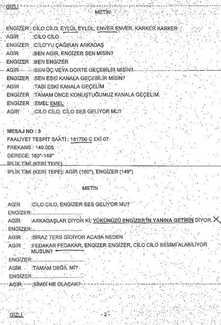 İşte Dağlıca'nın basılacağına ilişkin gönderilen rapor ve raporun gönderildiği merkezler: Yüksekova Taktik Jandarma Sınır Alay Komutanlığı, 3'üncü Taktik Tümen Komutanlığı, 21'inci Jandarma Sınır Tugay Komutanlığı, Hakkâri Dağ ve Komando Tugayı, Yüksekova Dağ ve Komando Tugay Komutanlığı, Hakkâri İl Jandarma Alay Komutanlığı, Yüksekova 2. Jandarma Sınır Tabur Komutanlığı, 5. Jandarma Sınır Bölük Komutanlığı, Yüksekova İlçe Jandarma Komutanlığı, Şırnak 62'nci Elektronik Mevzi Komutanlığı ve Van Jandarma Asayiş Kolordu Komutanlığı.