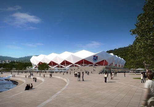 Karadeniz'de 800 bin metrekarelik alan doldurularak Avrupa'nın en modern spor tesisi inşa edilecek. Tesis içinde Trabzonspor'a da 40 bin kişilik dev bir stadyum yapılacak.