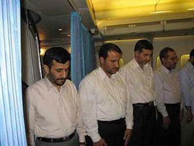 İran Cumhurbaşkanı Ahmedinejad'ın başkanlık uçağından ilk görüntüler