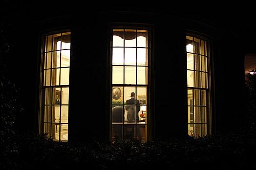 Beyaz Saray'da bir gece toplantısı