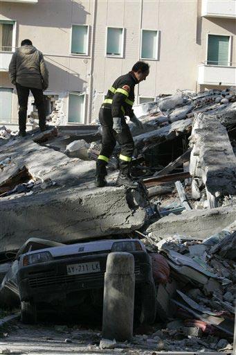 İtalya'dan Deprem Görüntüleri