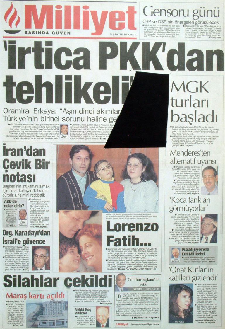 25 Şubat 1997 Milliyet