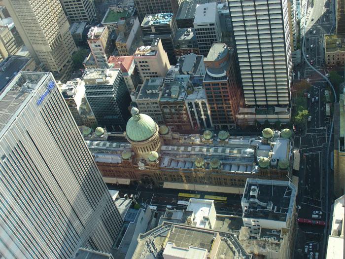 Siydney Towerden kuşbakışı şehir manzaraları...