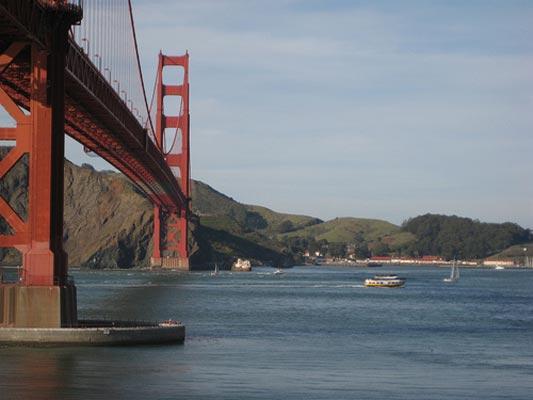 8. San Francisco'daki Marin Burnu'ndan Golden Gate Köprüsü