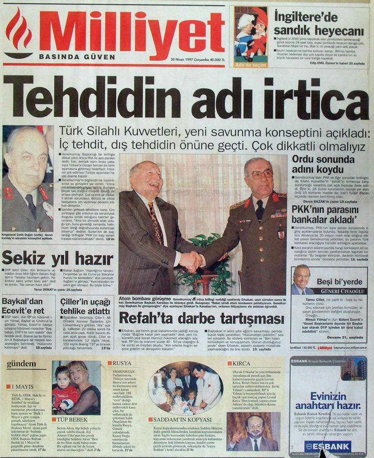 30 Nisan 1997 Milliyet