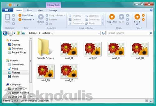 Windows 8 Ribbon Arayüzü