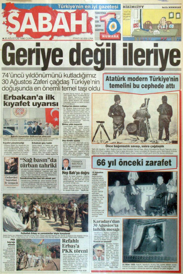 30 Ağustos 1996 Sabah