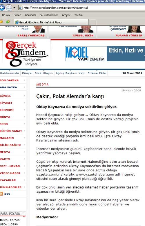 Yalan haberi yayınlayan siteler: Gercekgundem