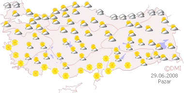 Hava durumu haritası 29.06.2008