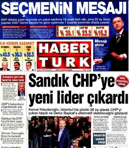 Gazetelerin Seçim Manşetleri