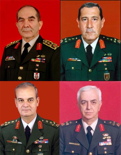 Hilmi Özkök ve Işık Koşaner askeri siyasetten ve sivil yaşamdan tamamen uzaklaştırmaya çalışırken, Yaşar Büyükanıt ve İlker Başbuğ yaşanan siyasi ve askeri sorunlar nedeniyle siyasetle içli dışlı olmaktan kurtulamadı.<br><br><p><span style="text-decoration: underline;"><em><strong>Deniz Zeyrek'in haber analizi</strong></em></span></p><br>
<p>Askerlerin kurduğu Türkiye Cumhuriyeti, 2000lerin başına dek hep askerlerin siyasetteki ağırlığını hissetti ve yaşadı. Avrupa Birliği uyum çalışmaları çerçevesinde askerin sivil yaşam üzerindeki etkisinin ve rolünün değişmesi (azalması) son 11 yılda daha çok tartışılır oldu. Ancak asıl sonuçlar 2002 yılından itibaren ve genelkurmay başkanlarının tavrına göre ortaya çıkmaya başladı. Hilmi Özkök ve Işık Koşaner askeri siyasetten ve sivil yaşamdan tamamen uzaklaştırmaya çalışırken, Yaşar Büyükanıt ve İlker Başbuğ yaşanan siyasi ve askeri sorunlar nedeniyle siyasetle içli dışlı olmaktan kurtulamadı. İşte her birinin klişe açıklamalarla akıllarda yer ettiği son 10 yılın genelkurmay başkanları...</p>