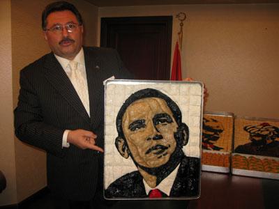 Güllüoğlu Obama portresi