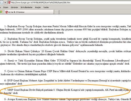 5. Bahçeli'nin katıldığı beşinci kurultay: 19 Kasım 2006