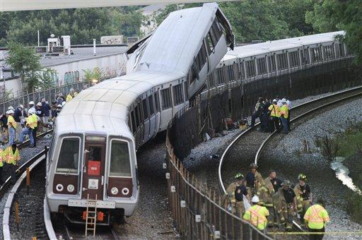 Washington'da, Maryland eyaleti yakınında metro kazasında çok sayıda kişi öldü. Bazı yerel radyo ve televizyonlarda, trenin makinistinin telefonla mesaj atmakta olduğu sırada, aynı istikamette giden diğer trene arkadan çarptığı iddia edildi.
