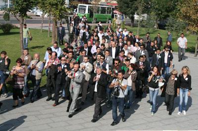 Kocaeli'nde gazetecilere dayak protesto edildi