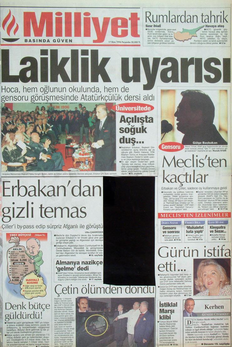 17 Ekim 1996 Milliyet