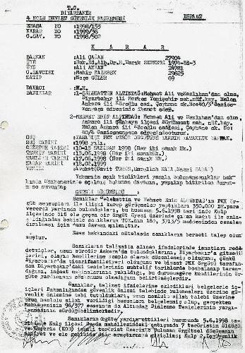 28 Şubat sürecinde, Orgeneral Çevik Bir'in yargıya yaptığı yönlendirme çalışmalarının yankıları sürürken, Komutanların istediği karar çıkmayınca DGM hakimlerinin sürgün yediği ortaya çıktı...