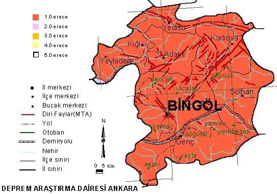 Türkiye'nin tüm illerinde fay hatları bulunuyor ve hemen hemen her il deprem riski ile karşı karşıya. İşte Türkiye'nin il il deprem haritası;