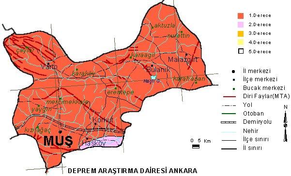 Türkiye'nin tüm illerinde fay hatları bulunuyor ve hemen hemen her il deprem riski ile karşı karşıya. İşte Türkiye'nin il il deprem haritası;