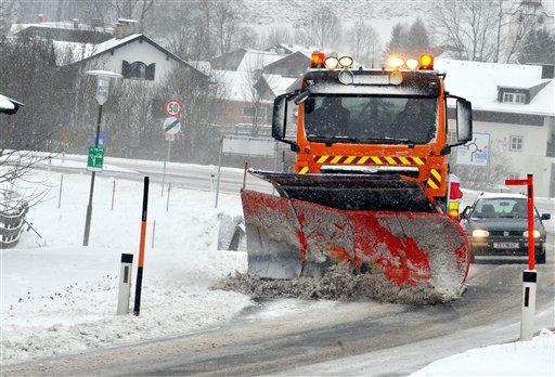 AP'nin objektifinden Avrupa'dan kar manzaraları