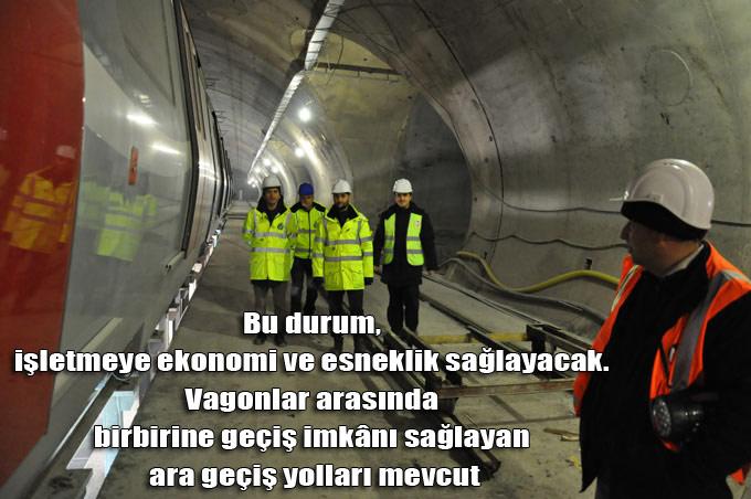 Bu durum, işletmeye ekonomi ve esneklik sağlayacak. Vagonlar arasında birbirine geçiş imkânı sağlayan ara geçiş yolları mevcut.