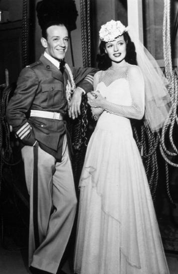 Rita Hayworth & Fred Astaire, 1941 - You'll Never Get Rich (Asla Zengin Olamayacaksın)filminin setinde.