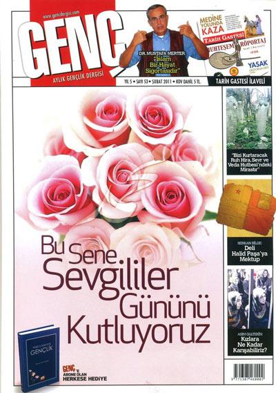 <b>Genç, Sevgililer Gününü Kutluyor!</b>

Bu sene 14 Şubatın en anlamlı senesi olarak gören, ne idüğü belirsiz sefih bir kutlama niye memleket evladının gündemini meşgul etsin ki diyerek yakınan Genç, kapak konusunu 14 Şubata denk gelen Mevlit Kandiline ayırmış. Kapak konusu bu tevafuktan yola çıkarak sevgili muhasebesine götürüyor okuru.

Sami Yaylalının Mum Olabilmek başlıklı yazısı, dünya gençleri bölümünde Musa Yayın Suffe Öğrenci Evi başlıklı yazısı, Yavuz Selim Güneşin Atasoy Müftüoğlu röportajı ve Ayşe Kuruderenin Asaleti yakala, Yoluna Devam Et! başlıklı yazısı Gençin Şubat sayısında dikkat çeken yazılar. Alican Tatlının hikmet ehlini ele anlattığı Hikmet Ehlinden Üç Mühim Konu! başlıklı yazısı ve Psikiyatr Dr. Mustafa Merter ile yapılan söyleşi de Gençin Şubat sayısında.