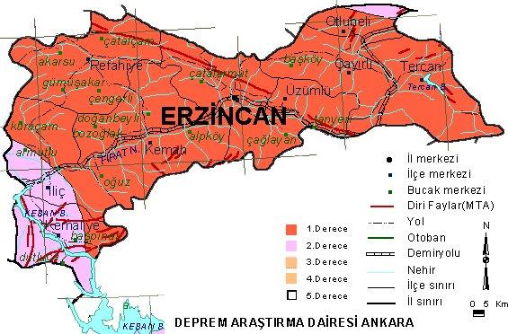 Türkiye'nin tüm illerinde fay hatları bulunuyor ve hemen hemen her il deprem riski ile karşı karşıya. İşte Türkiye'nin il il deprem haritası;