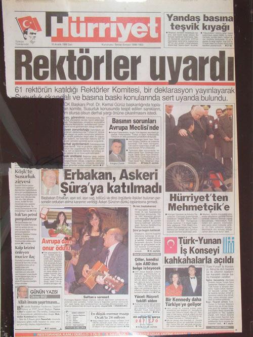 10 Aralık 1996 Hürriyet