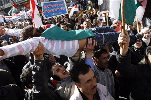 Suriye'de yüzbinler Filistin için buluştu
