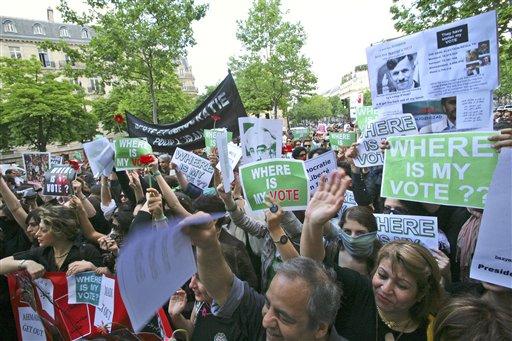 İran'da seçim sonrası sonuçları kabullenmeyen muhalifler sokaklara dökülürken, Fransa, Belçika, Almanya, Ukrayna ve Türkiye gibi ülkelerde eylemciler onlara destek verdi.