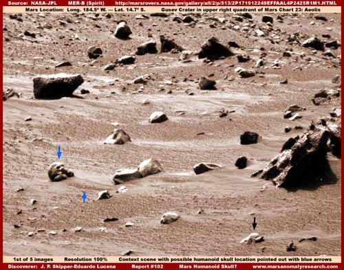 UFO ve Uzaylıların varlığına inananlara lafımız yok ama bu düşüncenin varlığını ispat etmek için olmadık şarlatanlık bırakmayanlara ne desek boş: İşte son efsane, NASA, Mars'ta uzaylı kafatası görüntüledi!