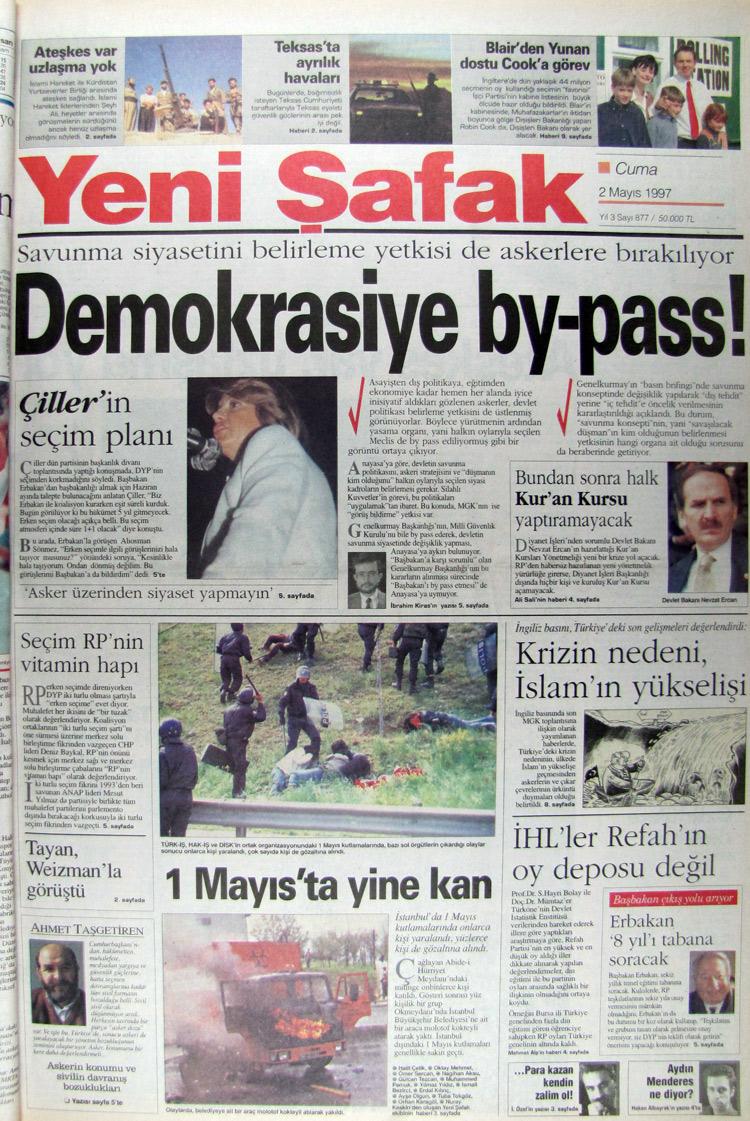 2 Mayıs 1997 Yeni Şafak