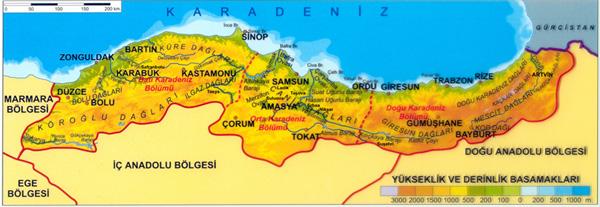 Karadeniz'de; akciğer, prostat, kolorektal.